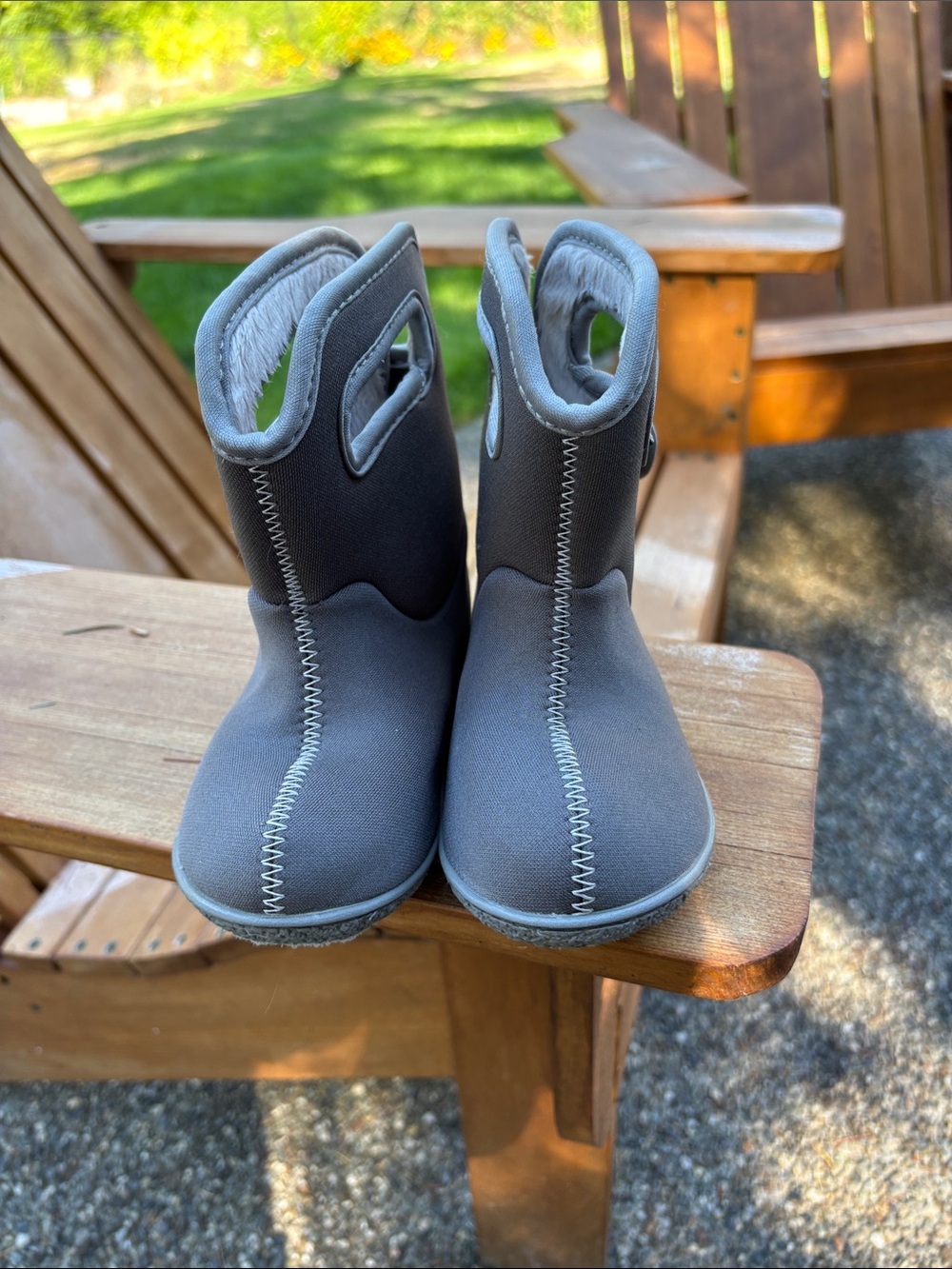 Bogs Kids Gray Pull-On Winter Boots